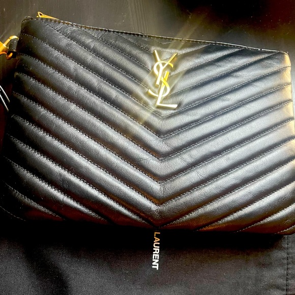 Saint Laurent Cassandre Wristlet Pouch - Picture 1 of 8